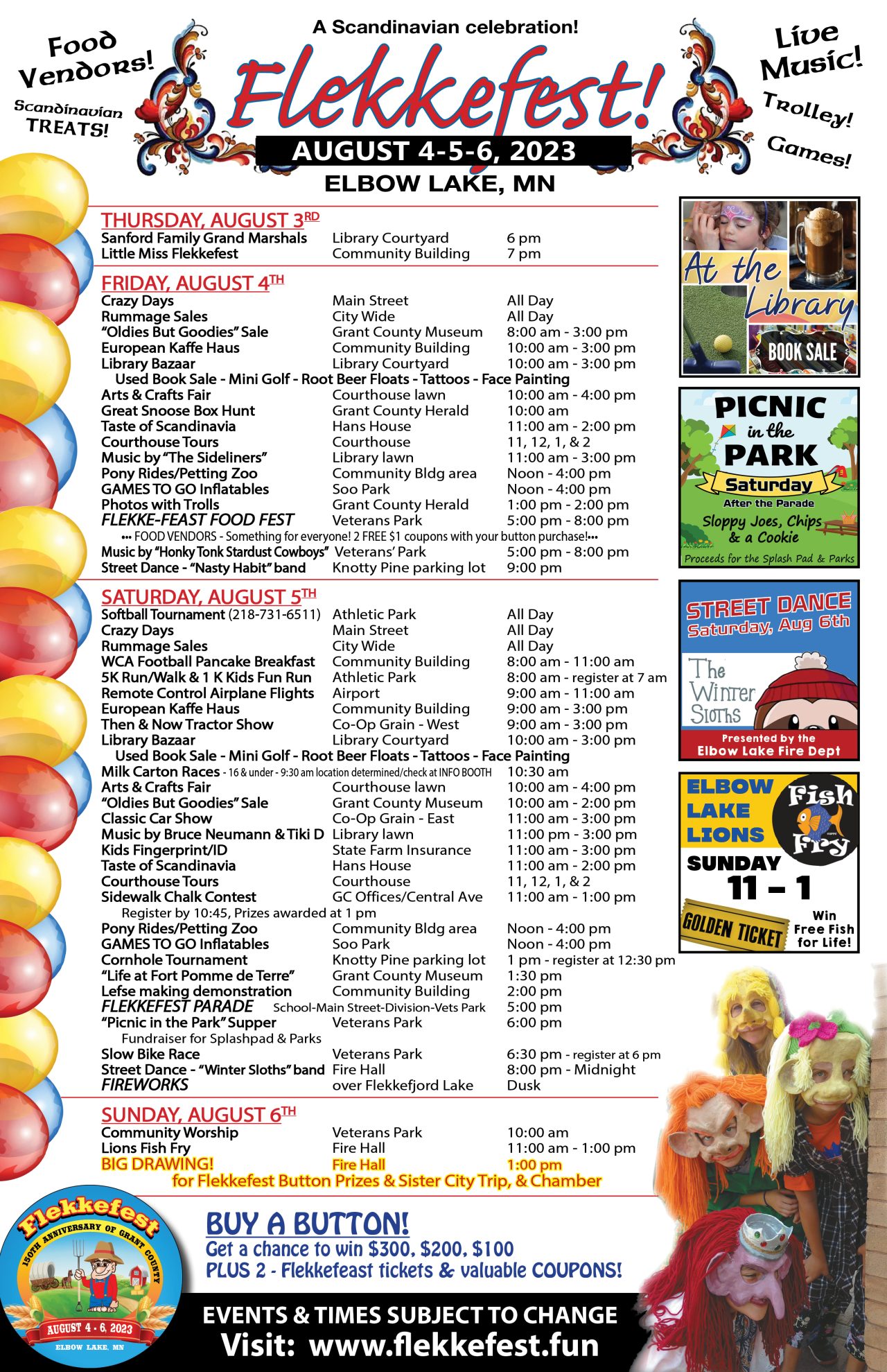 Flekkefest in Elbow Lake, MN Our town Scandinavian celebration!